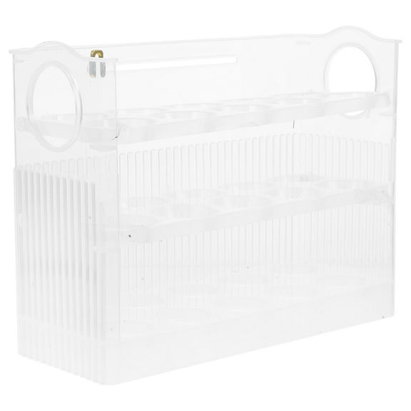 FRCOLOR Plastic Egg Storage Stand Fridge Chicken Egg Holder Refrigerator Egg Storage Rack,5.91"X4.33"X0.12"
