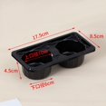 thumbnail image 2 of Worgeous Black Plastic Takeout Cup Carrier Tray for Holding Cups Dual Base and Sturdy Construction 50PCS, 2 of 6