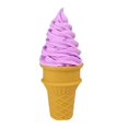 thumbnail image 1 of Cono de helado falso, modelo de helado artificial, decoración de pasteles, juguete de comida de imitación Violeta, 1 of 8