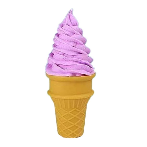 Cono falso simulado, comida, juego de rol, modelo artificial para postre, accesorios para fotos, Violeta