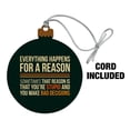 thumbnail image 2 of Everything Happens For a Reason Sometimes That Reason Is That You're Stupid and You Make Bad Decisions Wood Christmas Tree Holiday Ornament, 2 of 6