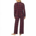 thumbnail image 4 of Nautica Women's 2 Piece Fleece Pajama Sleepwear Set Color: Red/Blue, Size: M, 4 of 4