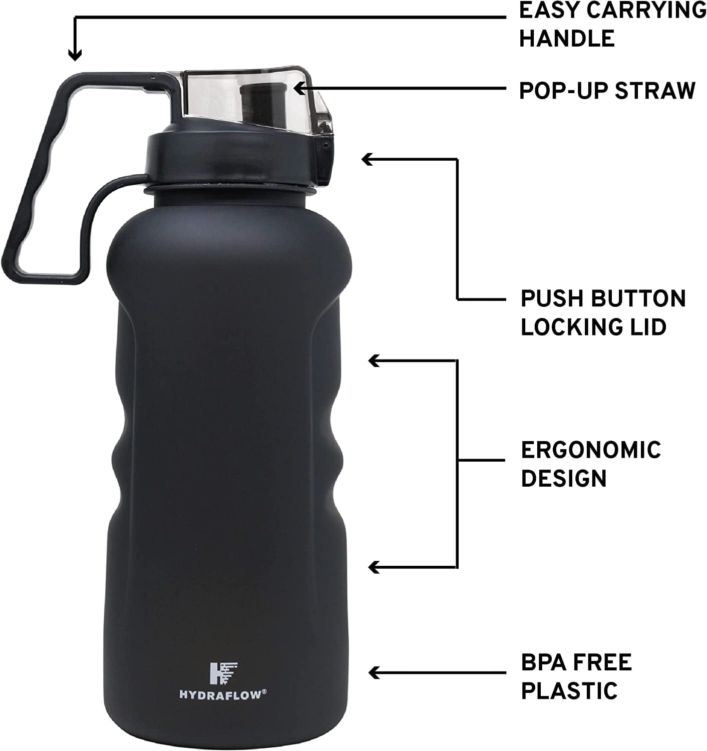 Warrior Water Bottle Long Straw (BLACK) - Total Game Plan (TGP) Sports