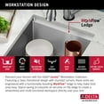 thumbnail image 5 of Delta 95B9032-17S Lorelai 17” Workstation Bar/Prep Kitchen Sink Undermount 16 Gauge, 5 of 7