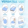 thumbnail image 7 of The Cold Blanket, 2025 New Cooling Blanket King Size Double-Sided Cooling, Summer Ultimate Cooling Blanket Prevent Night Sweats for Hot Sleepers, Keep Cool Night (Blue, 40 * 60 in), 7 of 7