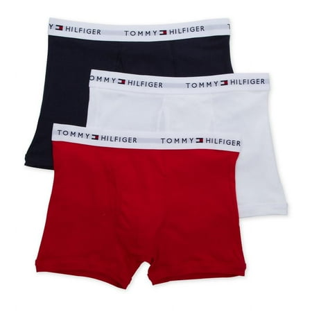 Men's Tommy Hilfiger 09TQ002 100% Cotton Trunks - 3 Pack (Mahogany 2XL)