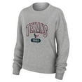 thumbnail image 2 of Women's WEAR by Erin Andrews Heather Gray Houston Texans Knit Long Sleeve Tri-Blend T-Shirt & Pants Sleep Set, 2 of 5