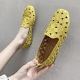 thumbnail image 2 of YHAJDS Closed Toe Flats for Women Solid Color Square Slip On Soft Loafers Casual Daily Work Shoes, 2 of 7