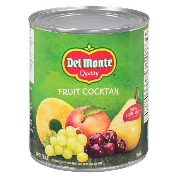 Cocktail de fruits dans 100% jus de fruits fait de concentré Del MonteMD