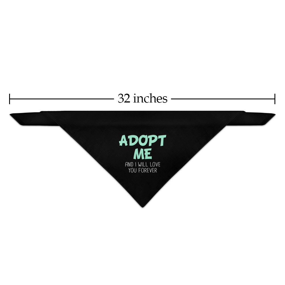 Adopt Me and I Will Love You Forever Dog Pet Bandana - Black - image 2 of 4