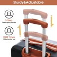 thumbnail image 4 of Hardshell Luggage Sets 2Pcs + Bag Spinner Suitcase with TSA Lock Lightweight 20" + 28" Black, 4 of 5