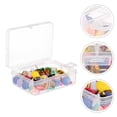 thumbnail image 1 of WRITWAA 200Pcs Assorted Color Plastic Thumbtacks Flat Head Pushpins Practical for Home School DIY, 1 of 8