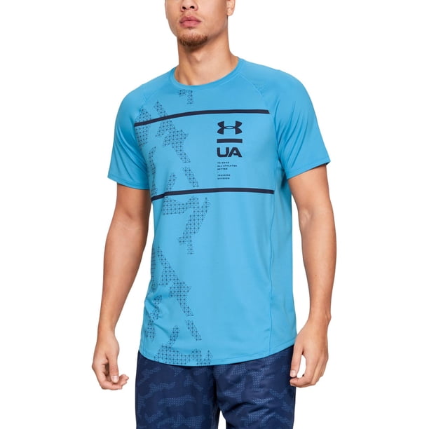 Under Armour Under Armour Mens MK1 Fitness Workout TShirt Blue XL