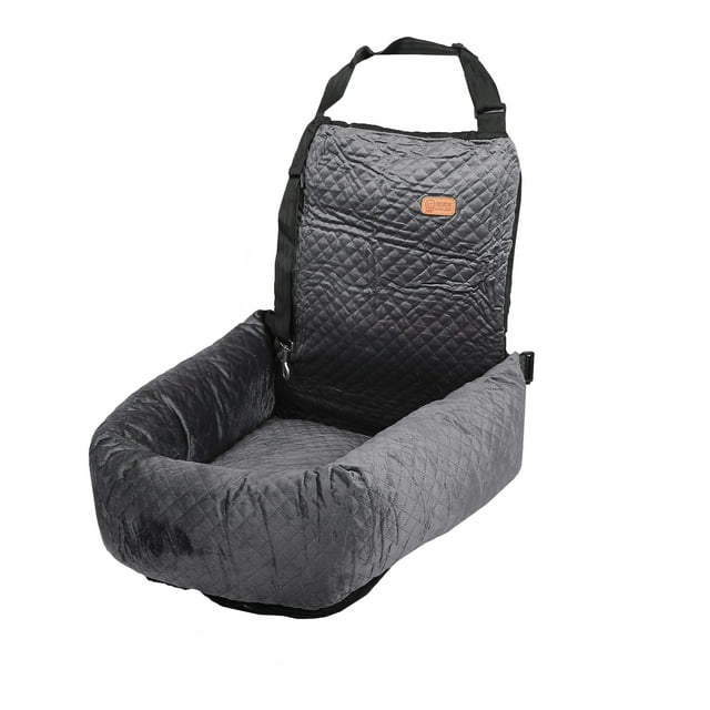 Perro Coche Asiento Estimular Asiento para Mediano Pequeño Tamaño Cachorro Gato Gris