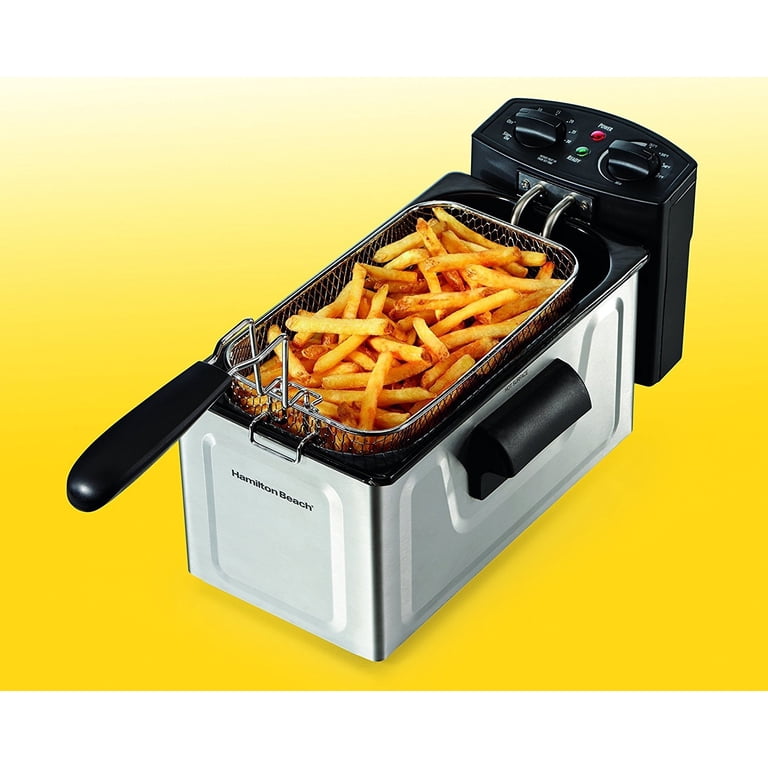 Hamilton Beach ディ―プ フライヤー Model 35200 Hamilton Beach 35200 Oil Deep Fryer, 8-Cup - Walmart.com