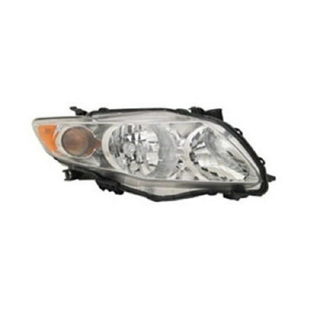 Toyota Corolla Headlamp 2009 Go-Parts » 2009 - 2010 Toyota Corolla Front Headlight Headlamp Assembly Front Housing / Lens / Cover - Right (Passenger) Side - (Base Model + CE + LE) 81110-02670 TO2503182 Replacement For Toyota) ()