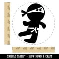 thumbnail image 2 of Cute Fighting Ninja Self-Inking Rubber Stamp Ink Stamper - Black Ink - Large 1-1/2 Inch, 2 of 7