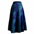 thumbnail image 4 of Bintarealwax African Print Skirt for Women Traditional Ankara Casual Dashiki High Waist Long Skirts, 4 of 5