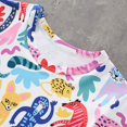 thumbnail image 4 of UFOUND Toddler Boys Girls Short Sleeve Zoo Animals Prints T Shirt Tops Shorts Child Kids 2PC Sets Outfits Clothes Cute Toddler Dailywear, 4 of 9