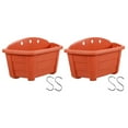 thumbnail image 4 of 2 Sets Hanging Flower Pot Wall Hanging Flower Bucket Flowerpot with Hooks, 4 of 10