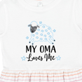 thumbnail image 4 of Inktastic My Oma Loves Me Baby Lamb Girls Toddler Dress, 4 of 5