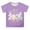 Light Purple, variant on Easter Bunny Graphic Print Long Sleeve Casual T-Shirt For Girls Soft Blended Kids Tee With Adorable Animal Design
