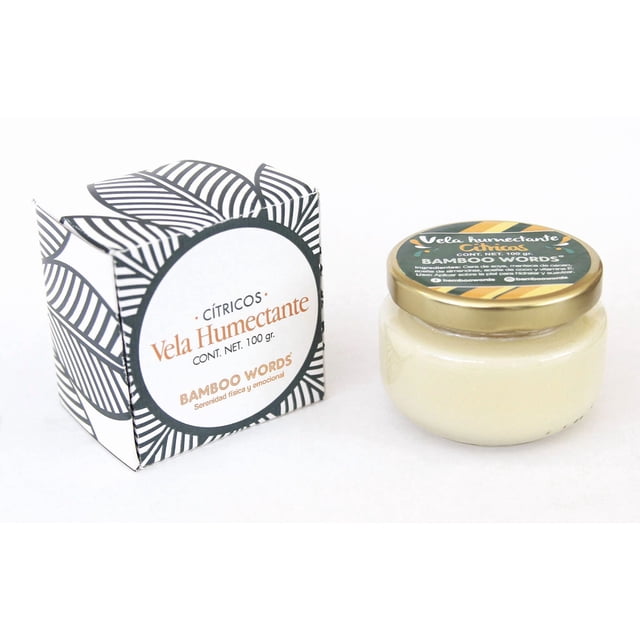 Vela de Soya Aromática con Cítricos | Hidratación y Masaje con Aromaterapia Natural