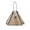 Khaki, variant on Women Triangle Wristlet Purse Leather Triangle Wristlet Clutch Purse Handbag - Pyramid Evening Cocktail Pouch Wallet Detachable Strap & Tassel Charm Black