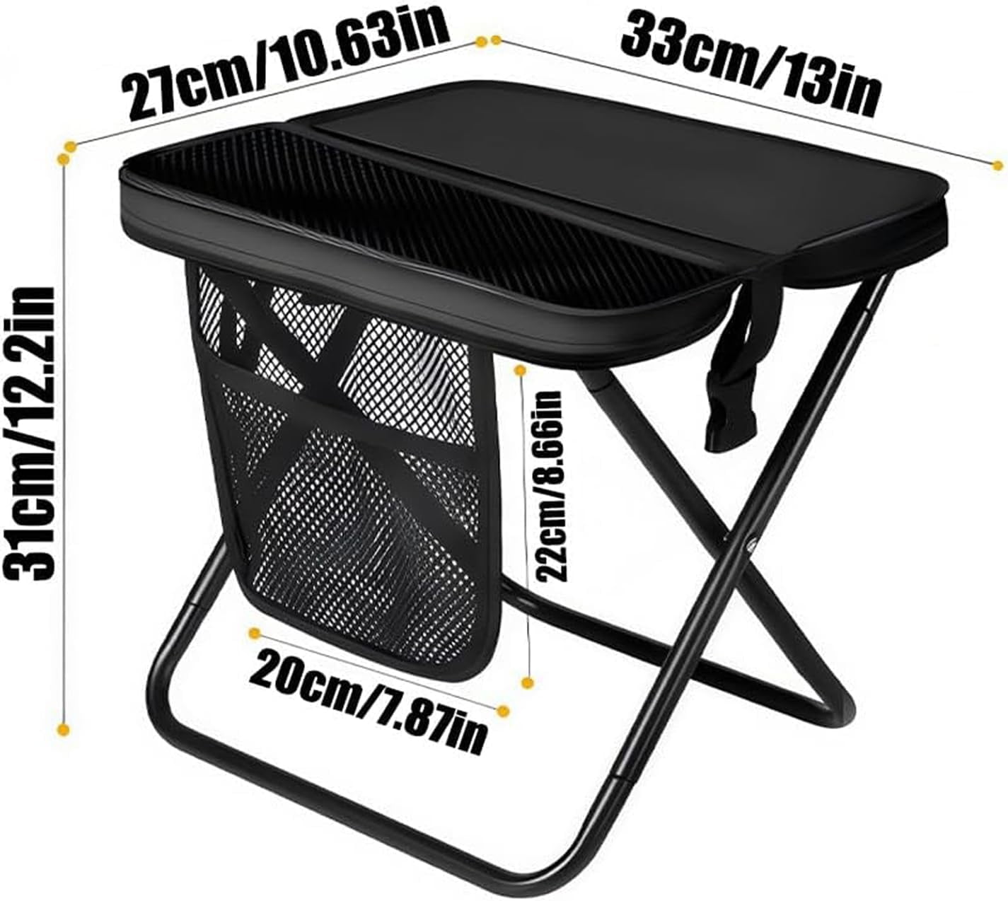 2026 New Foldable Backpack Stool for Adults - Portable Camping Stool with Sling Bag, 300lbs Capacity for Camping, Fishing, Hiking, Travel, Picnic