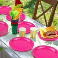 thumbnail image 7 of 72 Pieces 9 Inch Hot Pink Paper Plates Disposable Heavy Duty Paper Plates Decorative Dinner Dessert Plate Bulk for Parties, Holidays, Picnics, 7 of 7