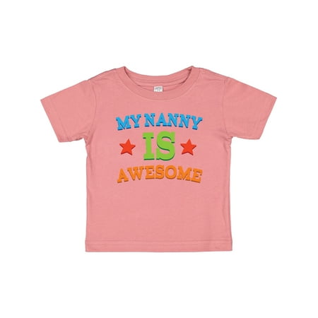 

Inktastic My Nanny is Awesome Gift Baby Boy or Baby Girl T-Shirt