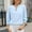 Light Blue Tops for Women, variant on Stylish Keyhole V Neck Puff 3/4 Length Sleeve Womens Tops Dressy Casual Chiffon Work Blouses Pleated T-Shirts Loose Fit Shirts Hot Pink 4-6