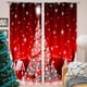 thumbnail image 3 of Naiovety 2 piezas de cortinas opacas de Navidad, exquisitas cortinas navideñas rojas para el hogar, adornos para el hogar, decoración interior, Sombras de ventana S Naiovety HA011137-01, 3 of 6
