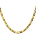 thumbnail image 2 of Primal Gold 10 Karat Yellow Gold 4.75mm Flat Beveled Curb Chain, 2 of 4