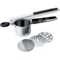 thumbnail image 1 of Prensa Patatas Manual, Prensa Patatas Profesional De Acero Inoxidable, Ideal Para Frutas, Verduras, Comida Para Bebés, 3 Discos Intercambiables, 1 of 4