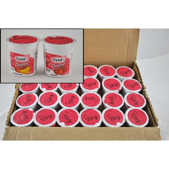 Yoplait Original Strawberry and Strawberry Banana Yogurt, 4 Ounce -- 48 per case.