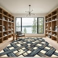 thumbnail image 2 of ODIKA 8'x10' Machine Washable Non-Slip Area Rug, Rustic Gray High Traffic Rug, Gray, 1009903, 2 of 7