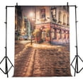 thumbnail image 1 of 5x7FT Photography Vinyl Fabric Background Backdrop Photo Studio Screen Props Video Party Decorations, Quiet Street Corner, 1 of 4