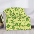 thumbnail image 3 of Yiaed Funny Frogs Print Blanket Throw Blanket Soft Cozy Flannel Blanket for Home Bed Sofa Couch Chair-60"x50", 3 of 6