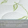 thumbnail image 2 of Cotton House - Jacquard Bamboo Mattress Cover, Waterproof, King Size, White, 2 of 4