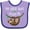 Lavender and Purple, variant on Inktastic My Great Aunt Loves Me Cute Sloth and Baby Boys or Girls Baby Bib