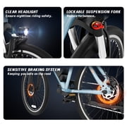 Electric Bike for Adults, 26'' Up to 50 Miles 22MPH Electric Mountain Bike with 48V Removable Battery UL2849 (Blue)