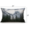 thumbnail image 2 of National Park Nature Mountain Trees Mist Lumbar Throw Pillow Cover 12x20 Inch Decorative Bedroom Living Room Rectanglar Cushion Case for Bed Sofa Couch, 2 of 6