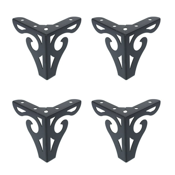 Shisuyan 4pcs Iron Table Feet Metal Furniture Feet Cabinet Supports Legs Sofa Legs