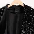 thumbnail image 3 of Wdgfv Womens Sequin Jackets Open Front Blazer Jacket Casual Long Sleeve Sparkly Cardigan Coat with Pocket, 3 of 5