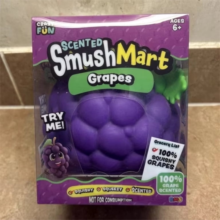 grape グレープ リュック　itimi 5 Inch Scented Grapes Squishy, Jumbo Purple Grape Bunch Squeeze