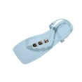 thumbnail image 2 of THDHVS Women's Sandals,Women's Fashion Casual Spring and Summer Beaded Roman Style Slippers Light Blue 9, 2 of 6