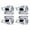 2 pairs, variant on Mobile Gaming Triggers Button Joystick Gaming Accessories Triggers Fire Key Metal Game Controller Fire Button
