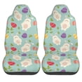 thumbnail image 2 of XMXT 2Pcs Car Seat Cover Decor Protector, Cute Easter Bunny Front Seat Covers for Cars SUVs, Universal Fit, 2 of 9