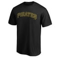 thumbnail image 2 of Men's Black Pittsburgh Pirates Official Wordmark Team T-Shirt, 2 of 3
